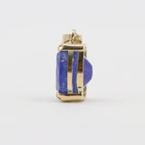 Dije de Tanzanita en oro 18 k - Dijes
