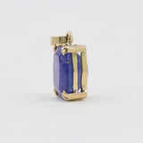 Dije de Tanzanita en oro 18 k - Dijes