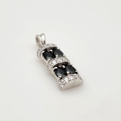 Dije de Zafiro y cubic zirconia - Dijes