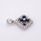 Dije de Zafiro y cubic zirconia - Dijes