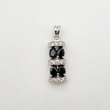 Dije de Zafiro y cubic zirconia - Dijes
