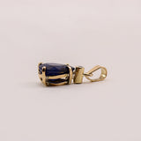 Dije de Zafiro y diamante en oro 18k - Dijes