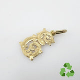 Dije letra E en oro 18 k - Dijes