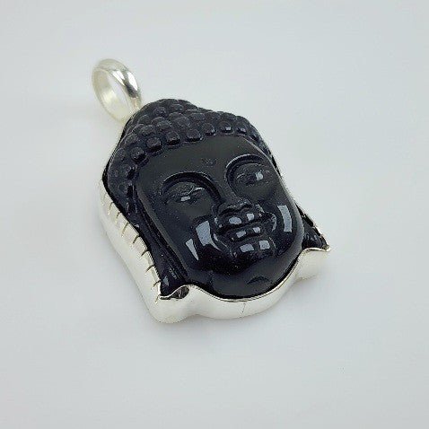 Dije Talla de Kuan - Yin en Obsidiana Negra - Dijes