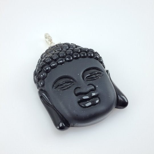 Dije Talla de Kuan - Yin en Obsidiana Negra - Dijes