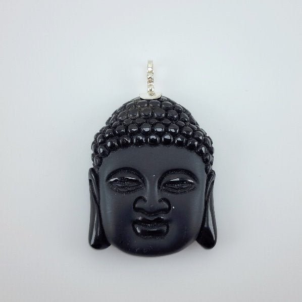 Dije Talla de Kuan - Yin en Obsidiana Negra - Dijes
