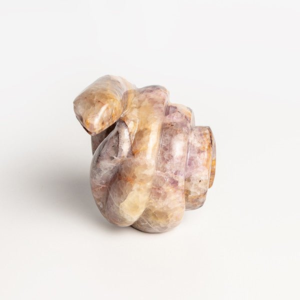 Escultura de Fluorita: Serpiente - Talla en piedra