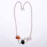 Gargantilla de Piedra Luna, Piedra sol y Labradorita lavanda - Gargantillas