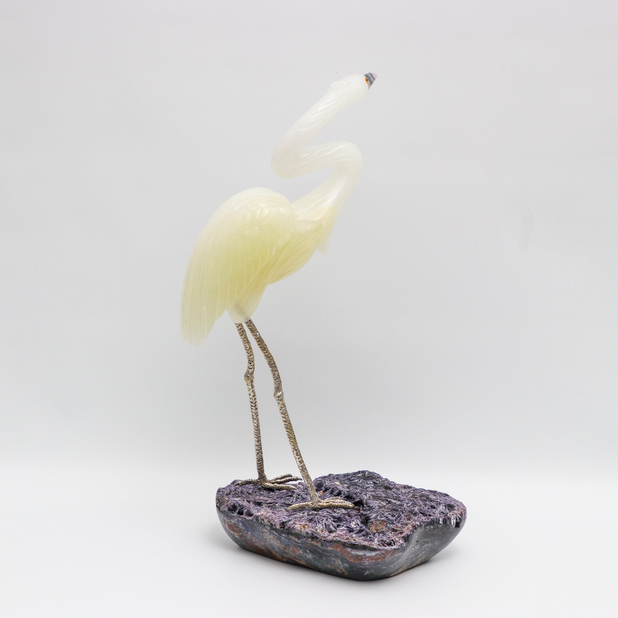 Garza Blanca - Talla en piedra
