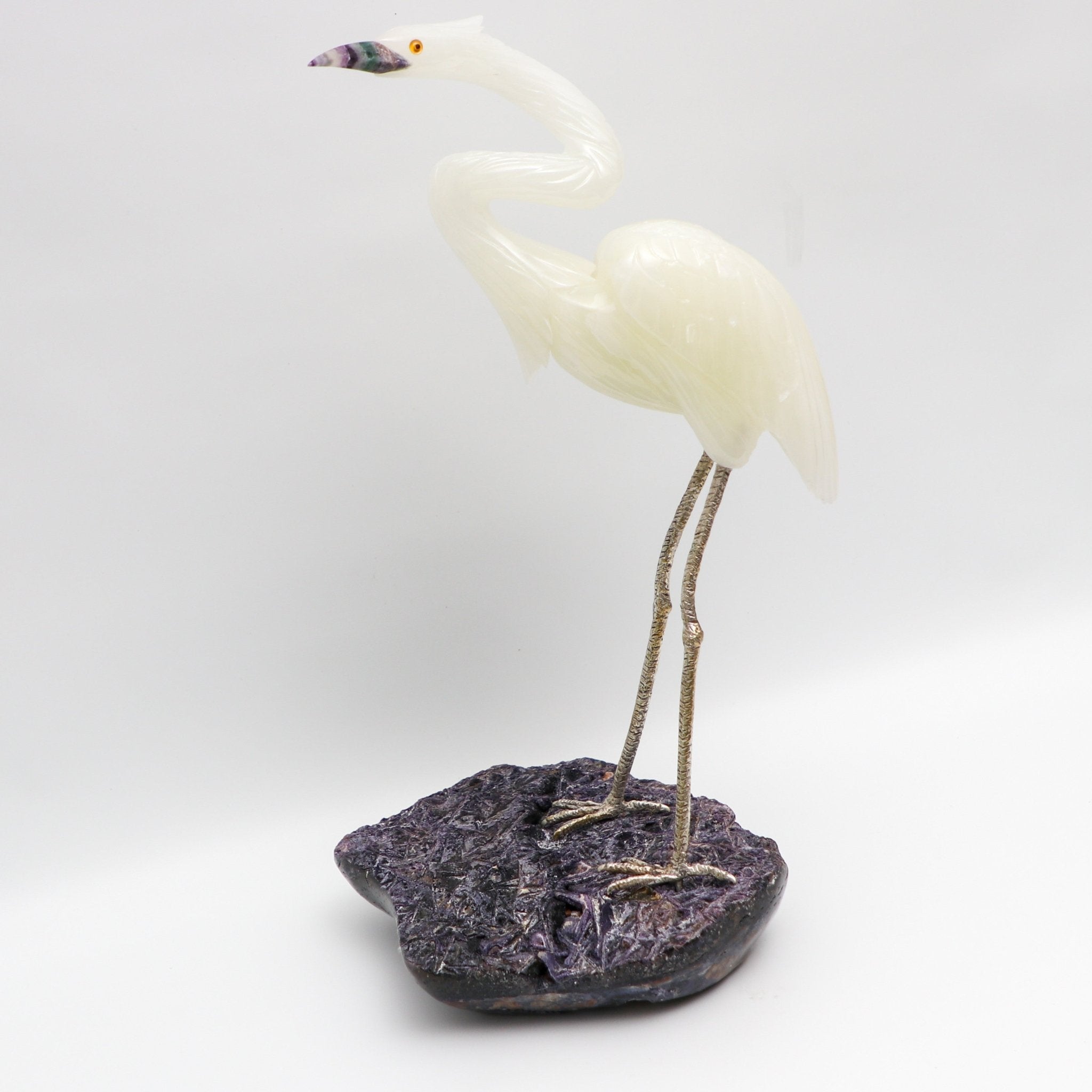 Garza Blanca - Talla en piedra