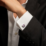 Gemelos de Amatista - Accesorios hombre