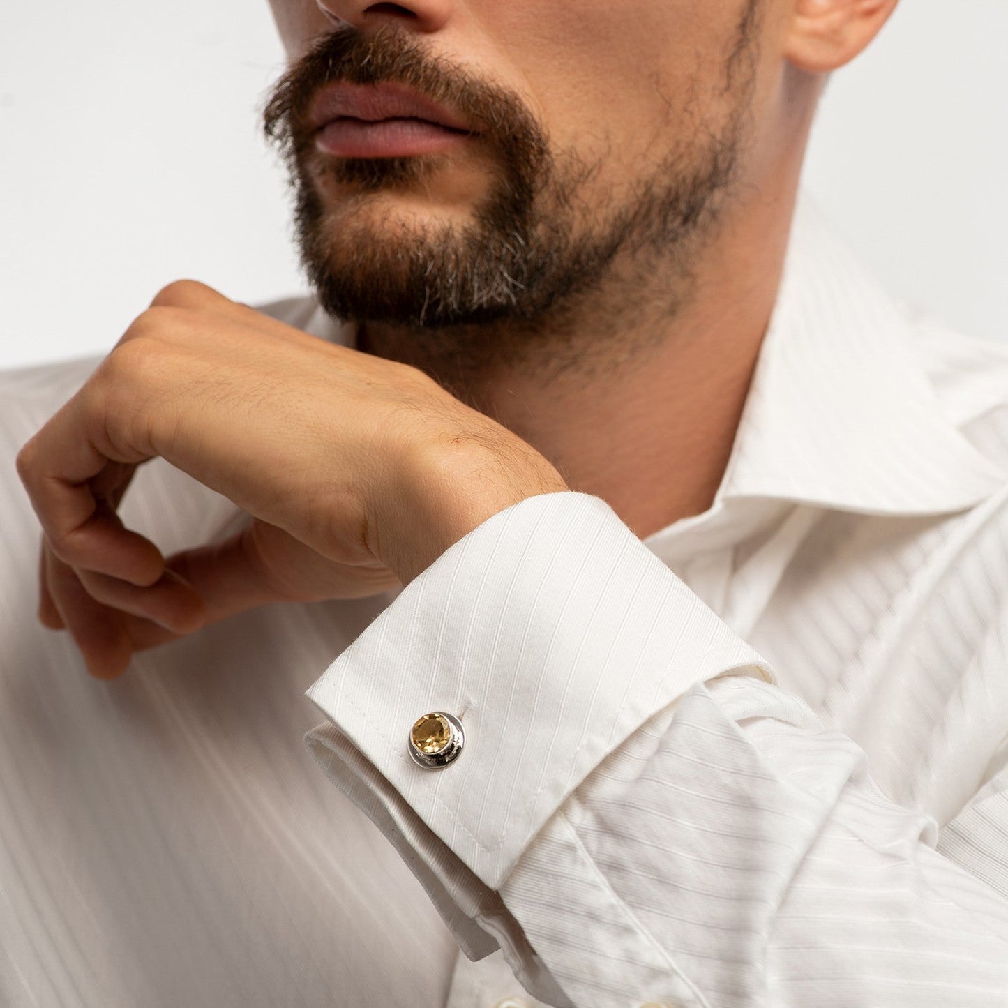 Gemelos de Citrino - Accesorios hombre
