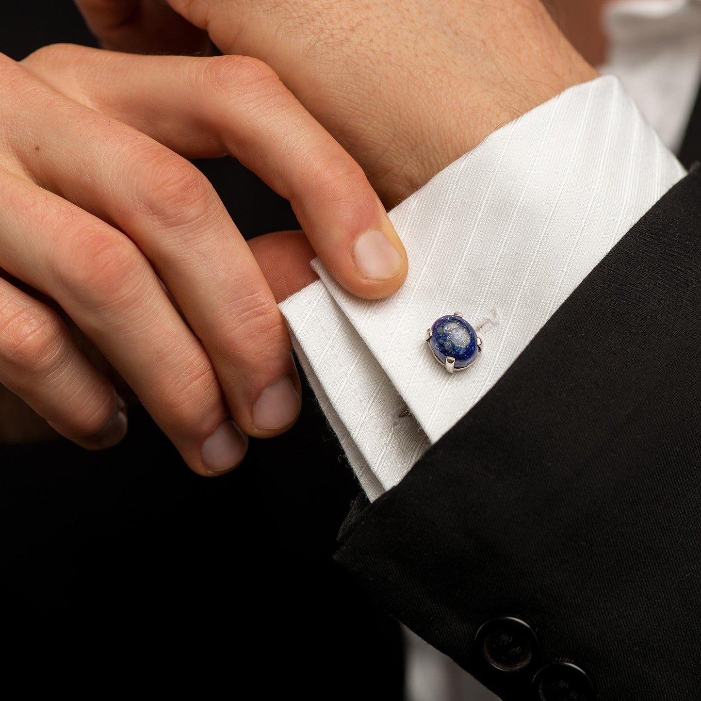 Gemelos de Lapislazuli - Accesorios hombre