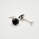 Gemelos de Obsidiana Arco Iris - Accesorios hombre