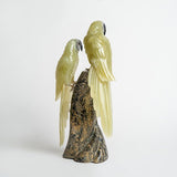 Pareja de loros - Talla en piedra