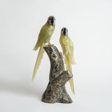 Pareja de loros - Talla en piedra