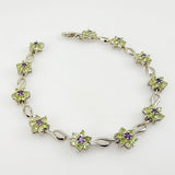 Pulsera de Amatista y Peridotos - Pulseras
