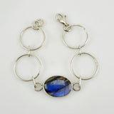 Pulsera de Labradorita Azul - Pulseras