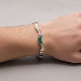 Pulsera de Nacar, Malaquita, Rodonita, Turquesa y Lapislazuli - Pulseras