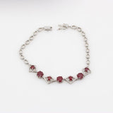 Pulsera de Rubí y Cubic Zirconia - Pulseras