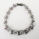 Pulsera de Topacio blanco y Rodolito - Pulseras