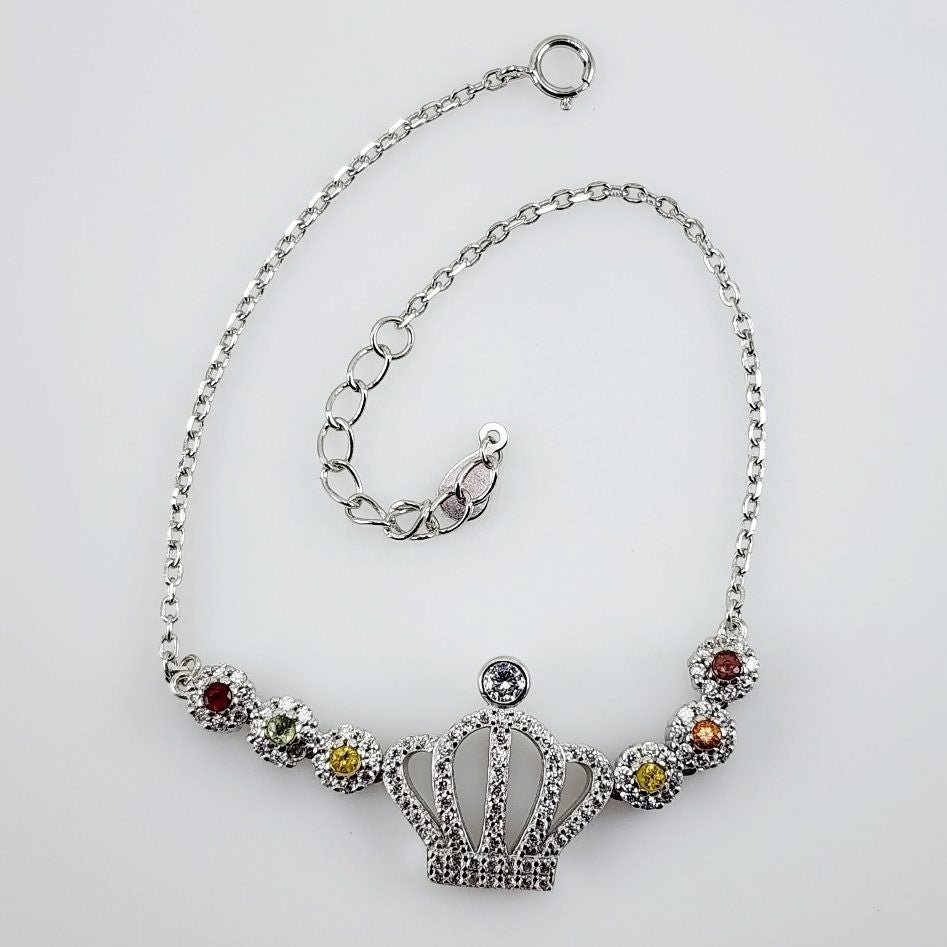 Pulsera de zafiros y cubic zirconia - Pulseras