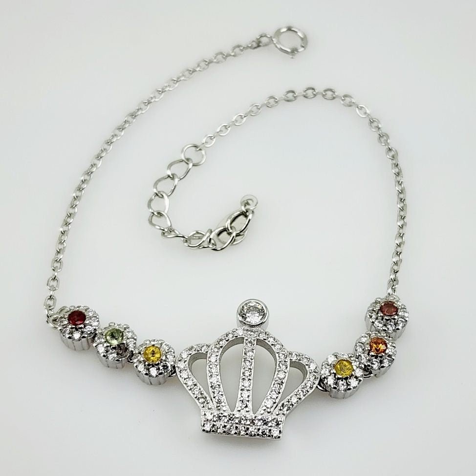 Pulsera de zafiros y cubic zirconia - Pulseras