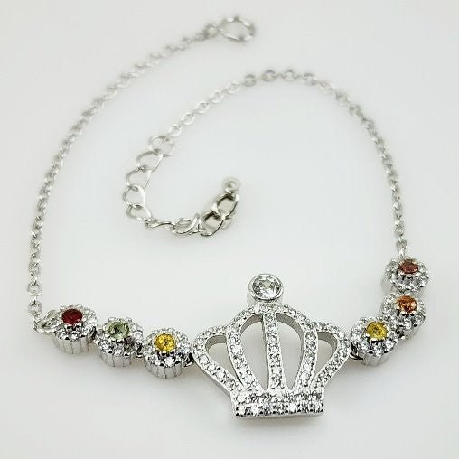 Pulsera de zafiros y cubic zirconia - Pulseras