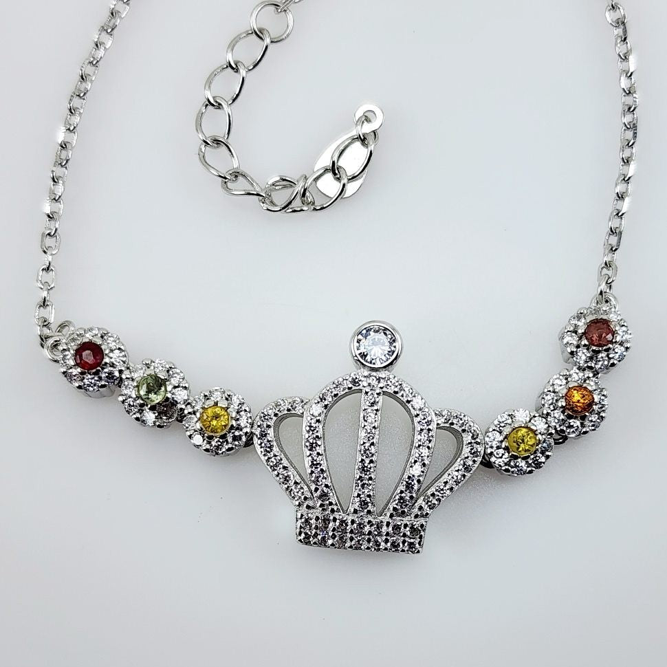 Pulsera de zafiros y cubic zirconia - Pulseras