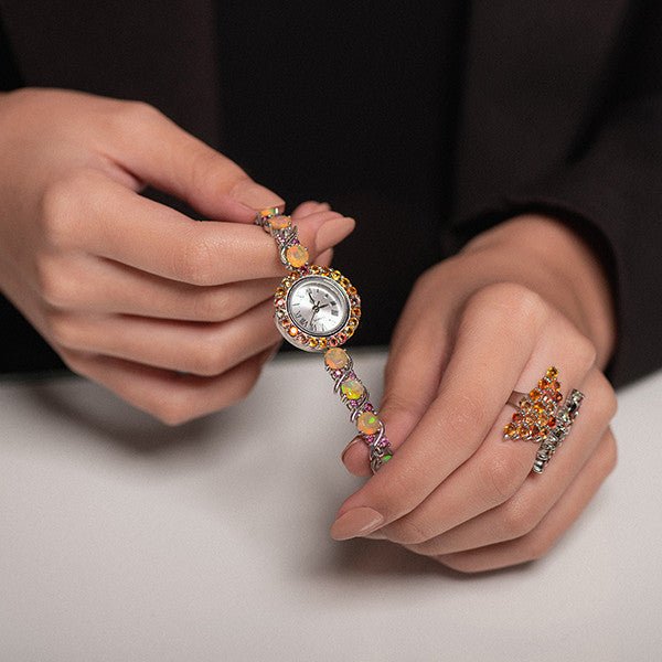 Reloj de Ópal Welo, Zafiros y Rodolito - Relojes