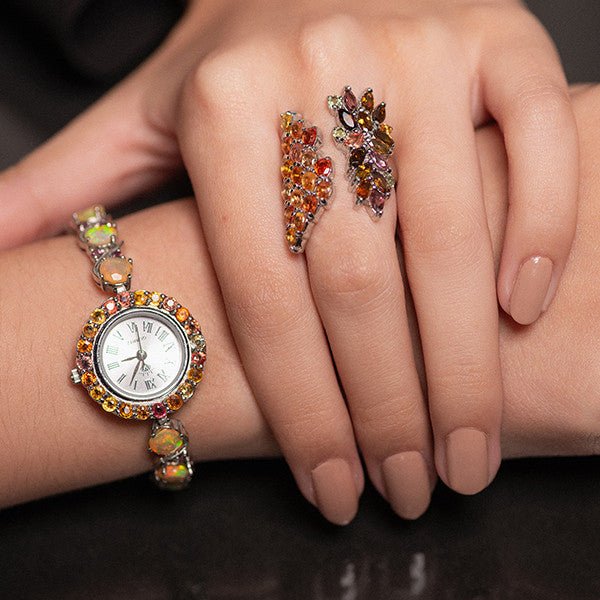 Reloj de Ópal Welo, Zafiros y Rodolito - Relojes