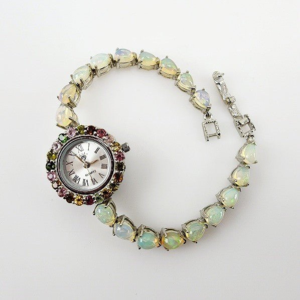 Reloj de Ópalo Welo y Turmalina - Relojes