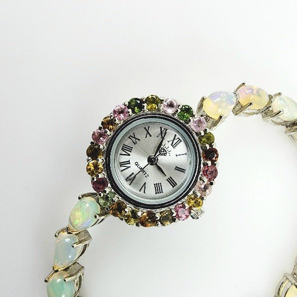 Reloj de Ópalo Welo y Turmalina - Relojes