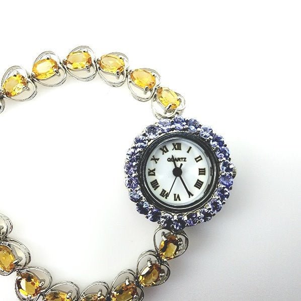 Reloj de Tanzanitas y Citrino - Relojes