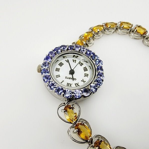 Reloj de Tanzanitas y Citrino - Relojes