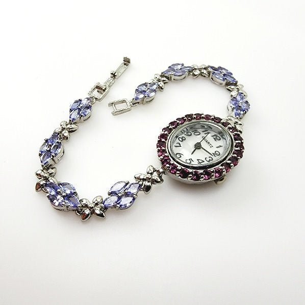 Reloj de Tanzanitas y Granate rodolito - Relojes