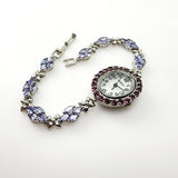 Reloj de Tanzanitas y Granate rodolito - Relojes