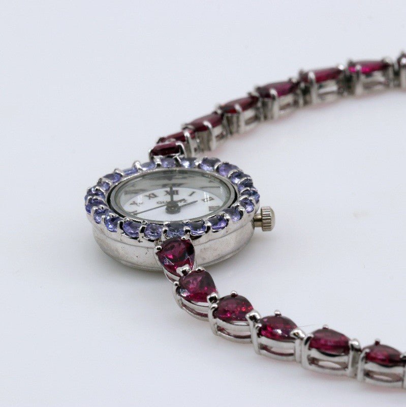 Reloj de Tanzanitas y Granate rodolito - Relojes