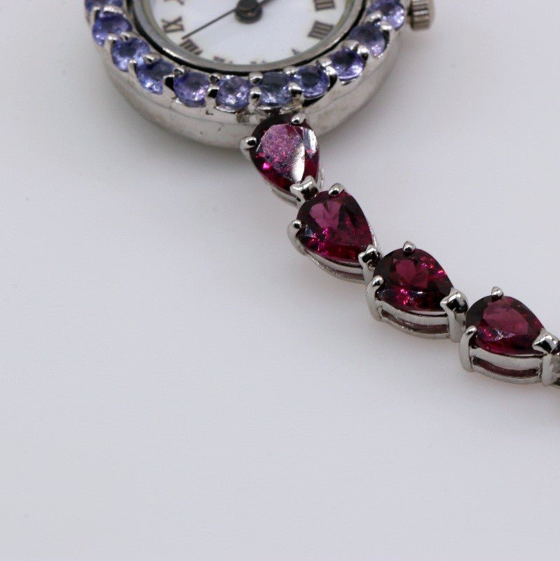 Reloj de Tanzanitas y Granate rodolito - Relojes