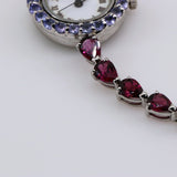 Reloj de Tanzanitas y Granate rodolito - Relojes