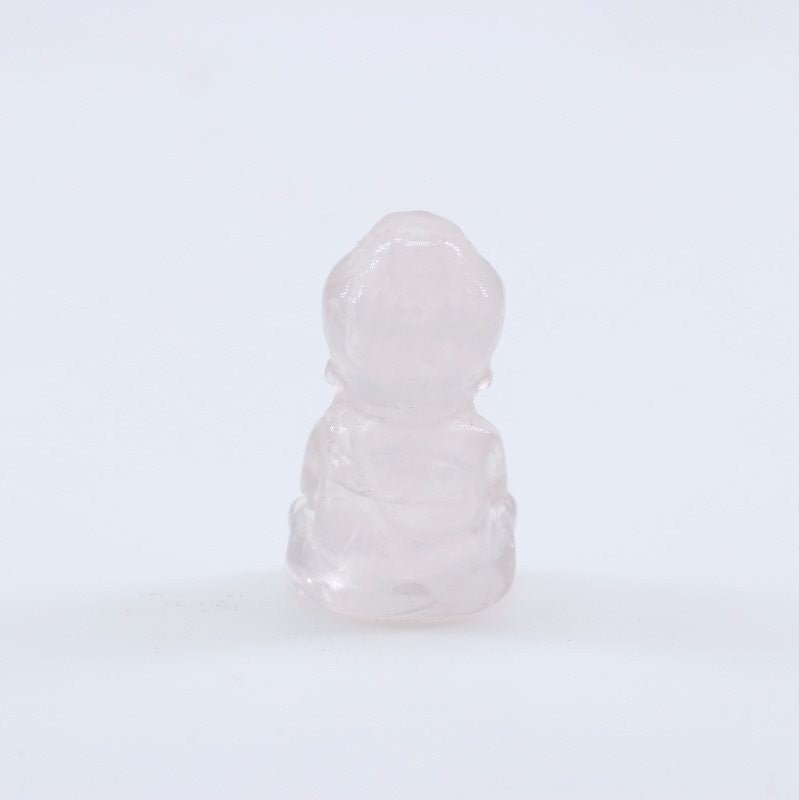 Talla Buda en Cuarzo Rosa - Talla en piedra
