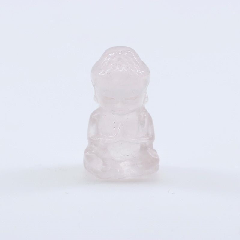 Talla Buda en Cuarzo Rosa - Talla en piedra