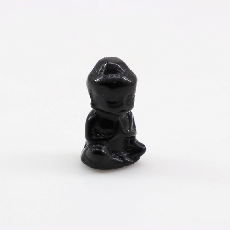 Talla Buda en Obsidiana negra - Talla en piedra