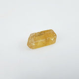 Topacio Imperial en bruto procedente de Brasil con cristalización rectangular y suave tono marrón caramelo - Minerales de colección